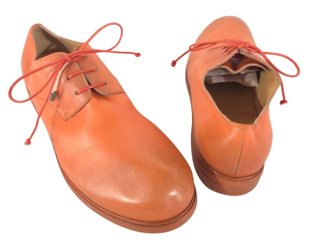 Marsell Grained Leather Derby Shoes US 11 EU 44 Mens Orange $795